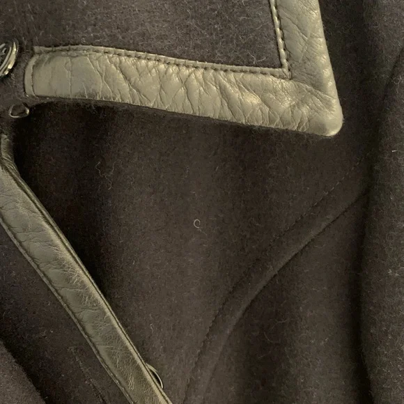 Coach  Black Wool ankle length coat size 14 - Picture 3 of 9